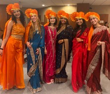 Women in sarees and turbans